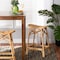 Baxton Studio Elgon Modern Bohemian Natural Brown Rattan Counter Stool 212-12813-ZORO - alternate 1